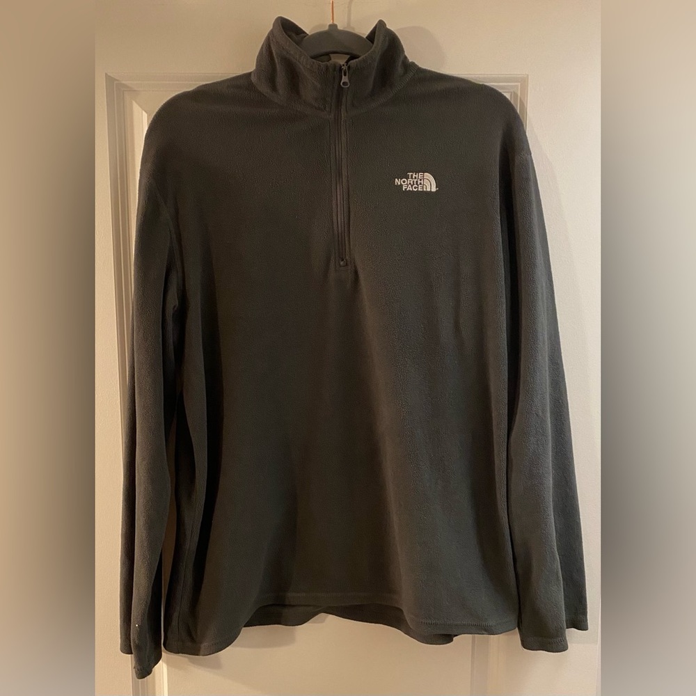 The North Face Quarter Zip Pullover Fleece / Sweater - (Gray) Lightweight - Sz M